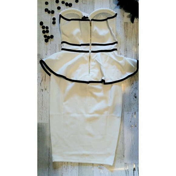 Peplum Bustier Dress NWT - Picture 3 of 4